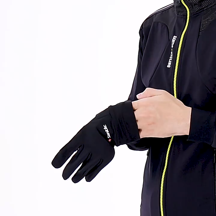 Santic Cycling Gloves Men Women Thermal Full Finger with Touch Function Shockproof Bike Bicycle Gloves