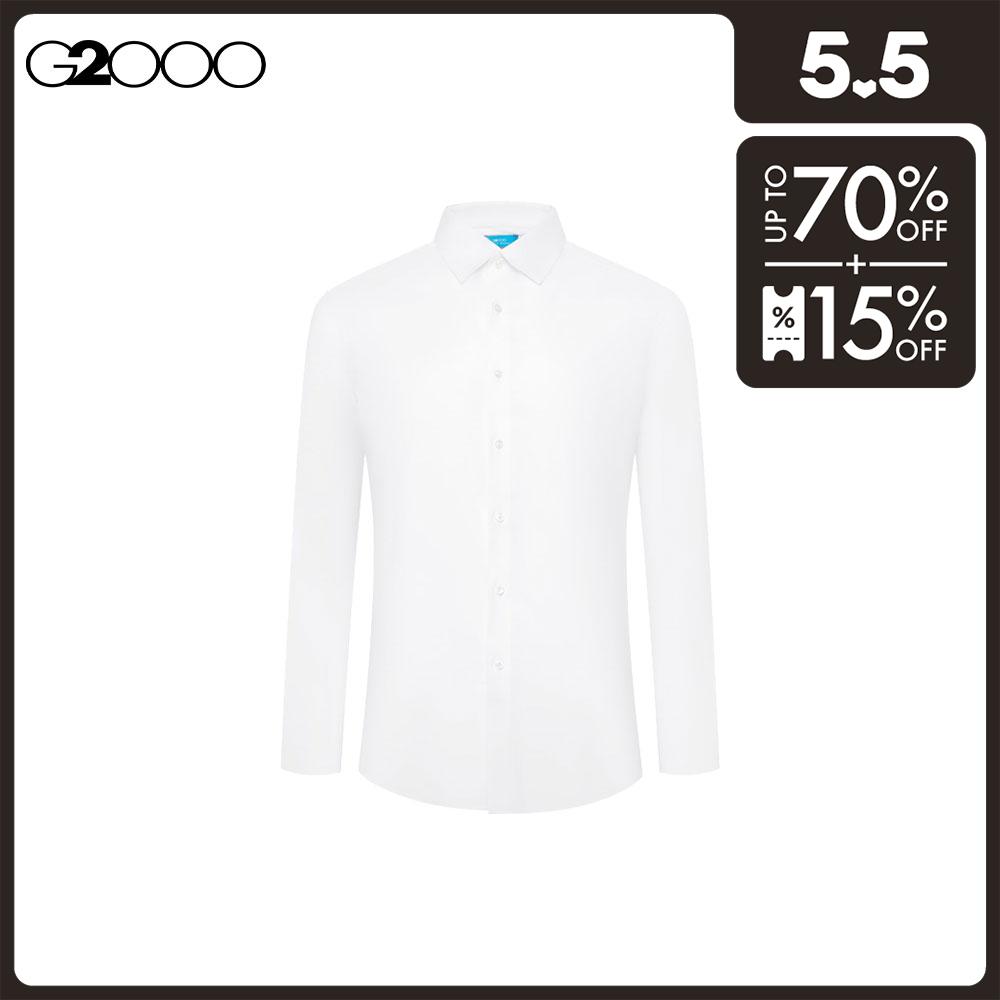 G2000 Men Non-Iron Cotton Spandex Cool Textured Shirt