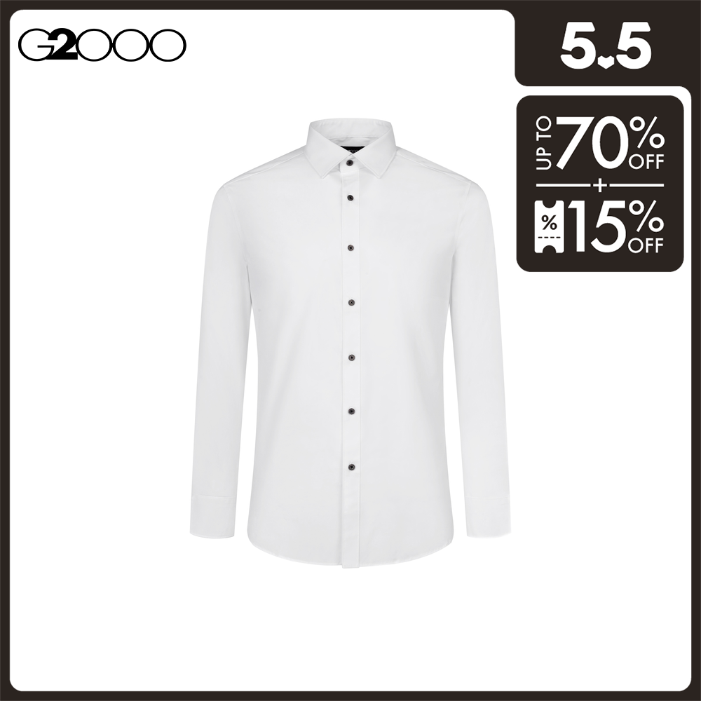 G2000 Men CVC Stretch Poplin Dress Shirt